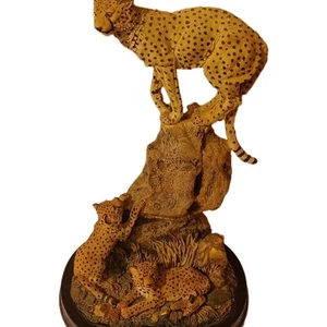 Vintage Jada Skulptur von Debora Minetta/Gray Rock Collection 1999 Cheeta & Her Babys - Bild 1 von 22