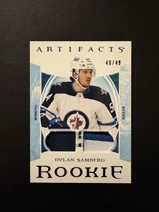 2022-23 UD Artifacts DYLAN SAMBERG ROOKIE #187 BLUE DUAL TRIPLE PATCH /49 - Picture 1 of 2