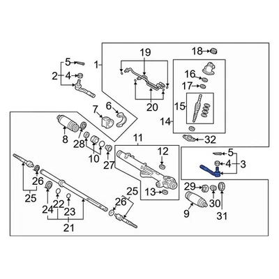 For Toyota Tundra 2000-2003 Toyota 4504639465 Right Outer Steering Tie Rod End Foto 1 de 4