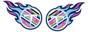 Tennessee Titans Crucial Catch Full Size Helmet Decals - Picture 1 of 2