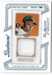 Miguel Tejada 2010 Topps 206 Mini Framed Relics Piedmont Jersey #TRMT Orioles