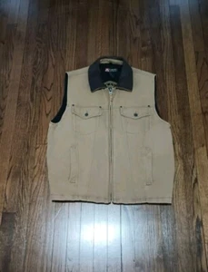 Kakadu Traders Vest Mens Large Brown Zip Concealed Carry Australia Hunting - Picture 1 of 15