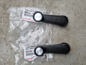 Toyota FJ40 Land Cruiser window regulator handles chrome caps NEW 69260-12010-01 - Picture 1 of 2