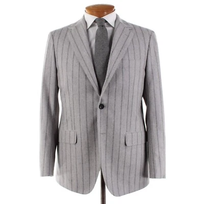 Sartorio Kiton NWT Wool Cashmere Two Piece Suit Size 52R (42R US) Gray Striped - Image 1 of 4