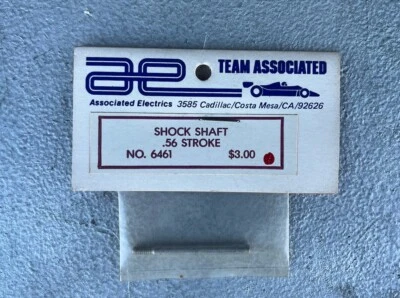 Team Associated RC10 RC 1:10 Shock Shaft 0.56 Stroke #6461 FACTORY SEALED - Image 1 of 3