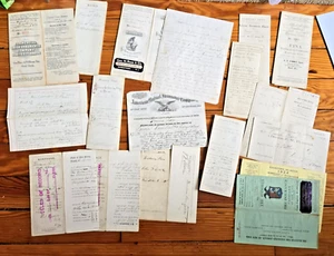 1868-1924 Rockaway NJ Documents -  Deeds, Indentures, Mortgages, Insurance + - Picture 1 of 22