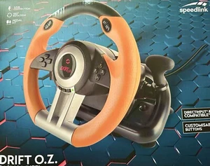 PC USB Gaming Lenkrad - SPEEDLINK DRIFT O.Z. SL-6695-BKOR-01 - Bild 1 von 4
