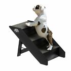 16 Inch High Foldable Wooden Pet Dog Puppy Stairs 3 No Slip Steps Up to 80 Lb
