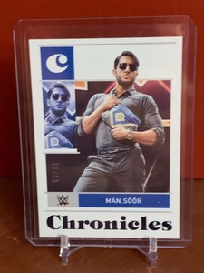 2022 Panini Chronicles Man Soor Card #74 Smackdown Blue Parallel 80/99