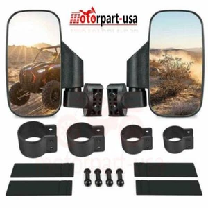 Espejos retrovisores laterales con abrazadera de 1,75"" 2"" para Yamaha Rhinos 450 660 700 UTV ATV - Imagen 1 de 12