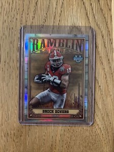Brock Bowers 2023 Bowman Chrome University Ramblin Man Insert RC #RM-1