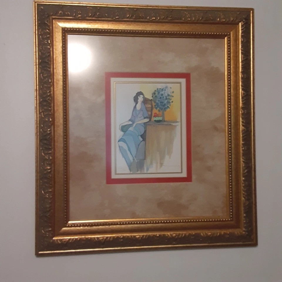 Itzchak Tarkay Limited Edition Lithograph Framed Signed Numbered 21x19 - Image 1 of 4
