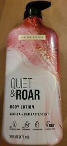 Quiet & Roar Body Lotion Vanilla + Chai Latte Scent 16 Oz Limited Edition New
