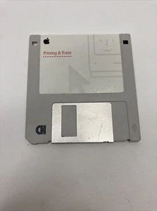 Vintage Apple Printing & Fonts Floppy Disk Version 7.1.2 690-1066 A - Picture 1 of 2