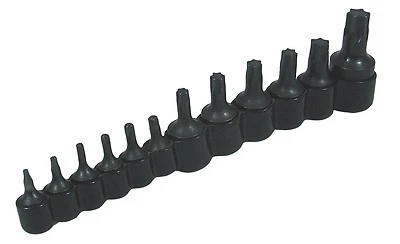 Lisle 27200 12pc Master Torx Bit Set Sizes T10 - T50 for Automotive Applications - Image 1 of 2
