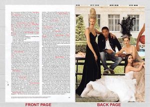 Celebrity Vogue Spread 2010 con Usher, Olsens, + más - 7 páginas anuncio de doble cara - Imagen 1 de 7