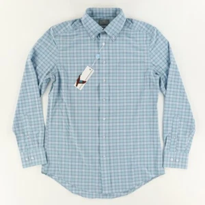 Genteal Powell Litetec Nylon Gingham Knopfleiste Shirt Kanal Herren S - Bild 1 von 7