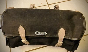 V Rare Schwinn Touring Bag Leather Canvas NOS England 12”x8” W/ 2 Extra Pockets - Picture 1 of 10