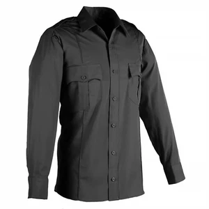 LawPro SR996 Poly Cotton Long Sleeve Shirt BLACK 2XL - LONG SLEEVE 35/36 - Picture 1 of 2