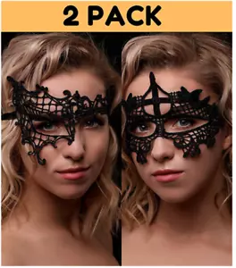 Venetian Mask Lace for Woman Men -Masks Masquerade Ball for +Hand Fan Fancy Ball - Picture 1 of 6