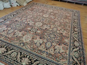 10x13 11x13 10x14 semi-Antique Mahal Oriental Area Rug wool Rust Navy - Picture 1 of 11