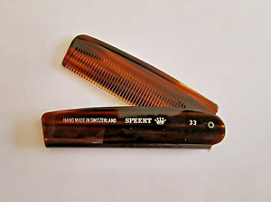 Hand-Made  in Switzerland Tortoise Comb | Foldable #33