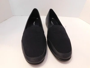 NEW SANDLER OF BOSTON LADIES SHOES BLACK LEATHER LOAFERS SIZE 10 M - Picture 1 of 6