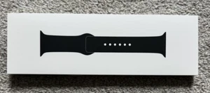 Genuine Apple Watch Sport Band Space Black Series 10 42mm M/L New - Photo 1 sur 9