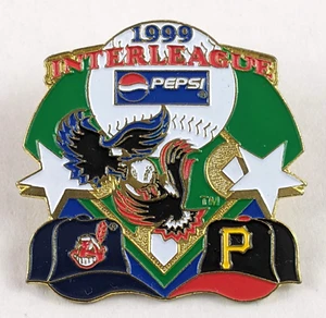 1999 Pittsburg Pirates v. Cleveland Indians Interleague Play Pin - MLB Baseball - Picture 1 of 4
