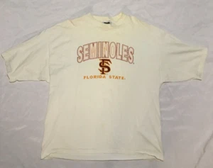 Vintage Florida State Seminoles Shirt Team Apparel Stickerei weiß XXL USA - Bild 1 von 8