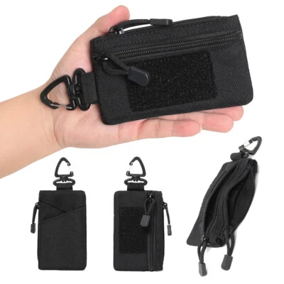 Tactical Small EDC Key Case Wallet Waist Bag Belt Pouch Holder Purse Coin Pocket - Image 1 of 4