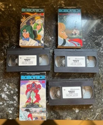 VINTAGE Robotech Anime VHS Tapes LOT Volumes 13, 19 & 20- TESTED NICE!! - Image 1 of 4