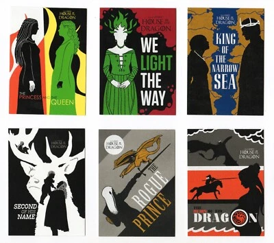 2024 House of the Dragon Season 1 JJ Lendl Episode Poster Card Set JJ1 - JJ10 - Image 1 of 4