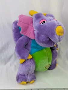 Commonwealth Dinosnores Dinomites Dinosaur Plush 12 Inch Rattle Sound 1986 - Picture 1 of 9