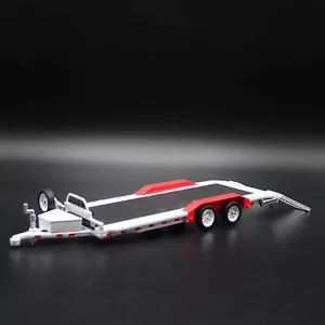 HEAVY DUTY TRAILER W/ RUBBER TIRES 1/64 SCALE COLLECTIBLE DIORAMA DIECAST MODEL - Picture 1 of 8