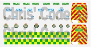 Code 3 Adhesive Vinyl Decals suit 1/43 1/50 - London Ambulance - Sprinter - Picture 1 of 1