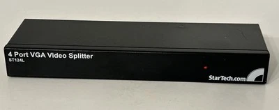 StarTech.com 4-Port VGA Video Splitter 250MHz VGA ST124L - Tested NO CORD - Image 1 of 4