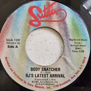 RJ's Latest Arrival ** Body Snatcher / Listen - Original 1981 US Funk 7" - Picture 1 of 4