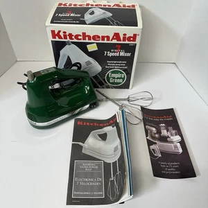 Vintage KitchenAid KHM7T 7 Speed Hand Mixer Empire Green Clean Touch Digital - Picture 1 of 22