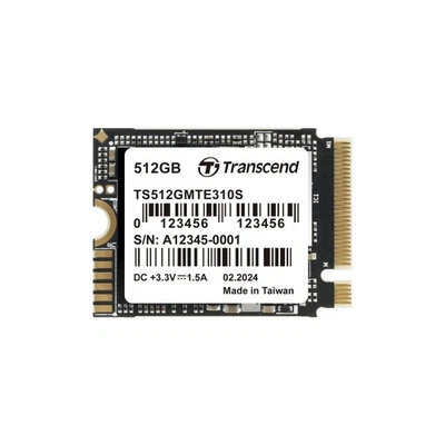 Transcend M.2 NVMe SSD 512GB 2230 PCIe Gen4×4 Maximum read: 3,300MB/s Maximum wr - Image 1 of 4
