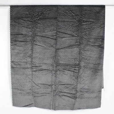 1 Pc Heavyweight Ribbed Velvet Woven Upholstery Fabric 45" W x 2.5 Yds Gray - Image 1 of 4