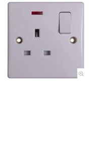 Schneider Ultimate Slimline GU3011 13A 1 Gang Socket with Neon - Picture 1 of 1