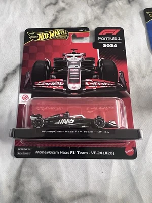 Hot Wheels Premium F1 Formula 1 Money Gram Haas F1 Team VF24 Kevin Magnussen #20