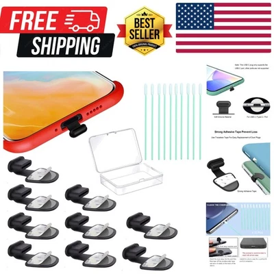 Enchufes antipolvo USB tipo C, cubiertas antipolvo de silicona con puerto tipo C USB, con D... Foto 1 de 4