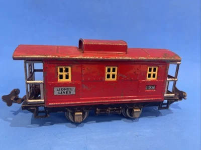 VINTAGE LIONEL 807 Caboose Red Body RED Roof and Windows - Image 1 of 4