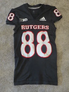 2020 Rutgers Scarlet Knights Dark Knight Game Used Worn NCAA Football Jersey! - Picture 1 of 10