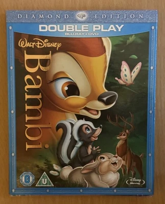 WALT DISNEY'S BAMBI BLU RAY DVD 2 DISC DIAMOND EDITION - SLIPCASE - BRAND NEW - Image 1 of 4