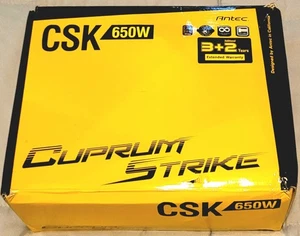 Antec CSK 650W CUPRUM STRIKE ATX 12V Power Supply 80 Plus Bronze - Works - Afbeelding 1 van 17