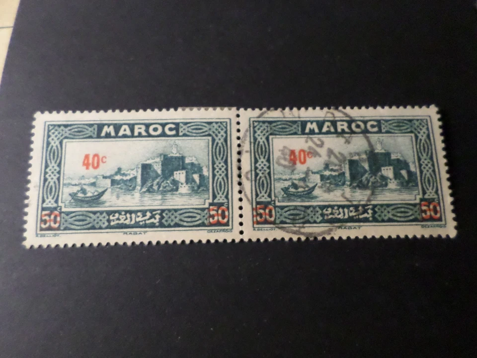 Morocco 1939/40, Stamp 162, Kasbah, Rabat, Canceled Round Mark, VF Stamp - Image 1 of 1
