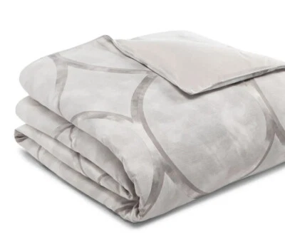 Hudson Park King Comforter Cover, Linea, Gray/Silver 👍 - Image 1 of 4